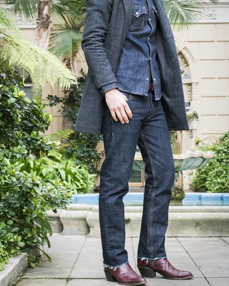 Dunkelroten Gürtel kombinieren – 167 Herren Outfits