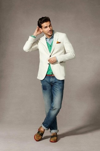 Dunkelroten Gürtel kombinieren – 167 Herren Outfits