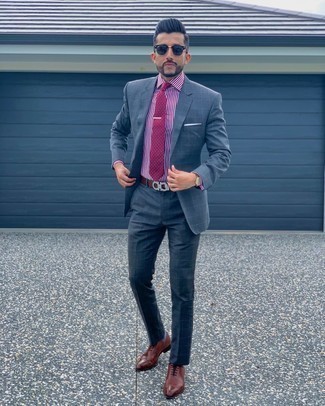 Dunkelroten Gürtel kombinieren – 167 Herren Outfits