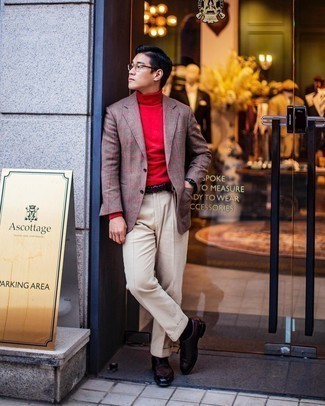 Dunkelroten Gürtel kombinieren – 167 Herren Outfits