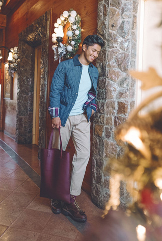 Welche Chinohosen mit dunkelroter Derby Schuhe zu tragen – 93 Herren Outfits