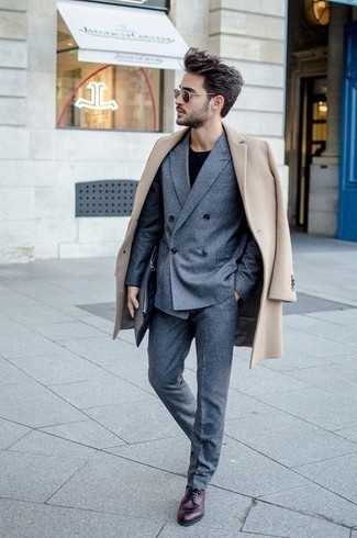 Welche Mäntel mit dunkelroter Derby Schuhe zu tragen – 24 Herren Outfits