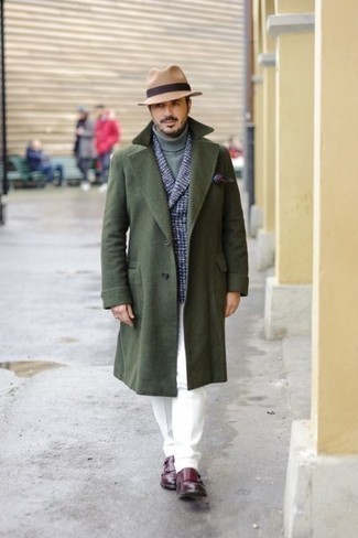 Welche Mäntel mit dunkelroter Doppelmonks zu tragen – 22 Herren Outfits