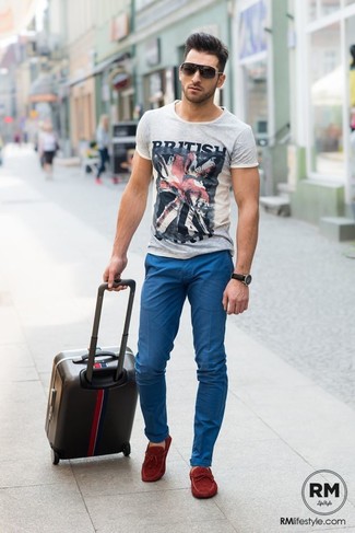 Dunkelrote Mokassins kombinieren – 17 Herren Outfits