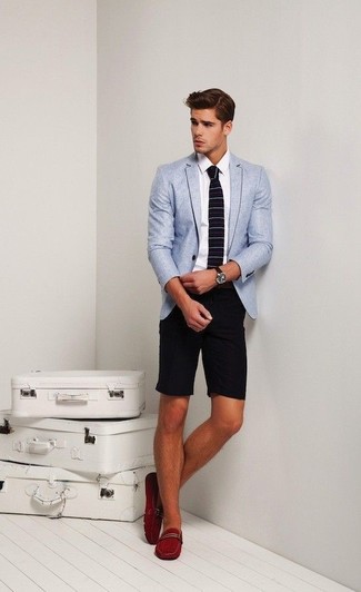 Dunkelrote Mokassins kombinieren – 17 Herren Outfits