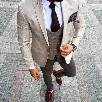Welche Businesshemden mit dunkelroter Slipper mit Quasten zu tragen – 184 Herren Outfits