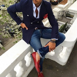 Welche Businesshemden mit dunkelroter Slipper mit Quasten zu tragen – 184 Herren Outfits