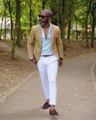 Welche Businesshemden mit dunkelroter Slipper mit Quasten zu tragen – 184 Herren Outfits