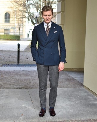 Welche Businesshemden mit dunkelroter Slipper mit Quasten zu tragen – 184 Herren Outfits