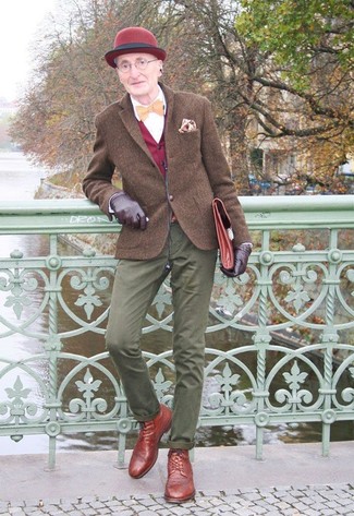 Dunkelroten Wollhut kombinieren – 26 Herren Outfits
