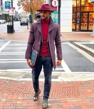 Dunkelroten Wollhut kombinieren – 26 Herren Outfits