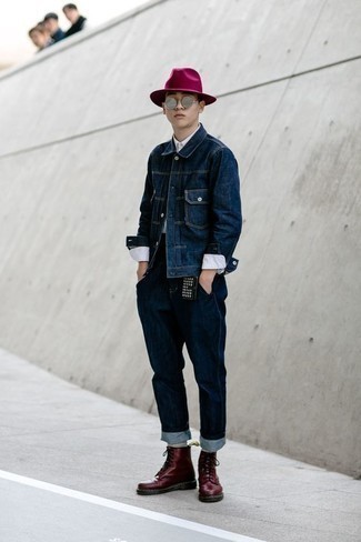 Dunkelroten Wollhut kombinieren – 26 Herren Outfits