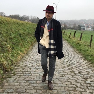 Dunkelroten Wollhut kombinieren – 26 Herren Outfits