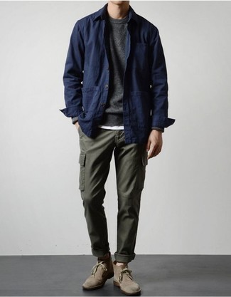 Wie Cargohose mit Chukka-Stiefel zu kombinieren – 118 Herren Outfits