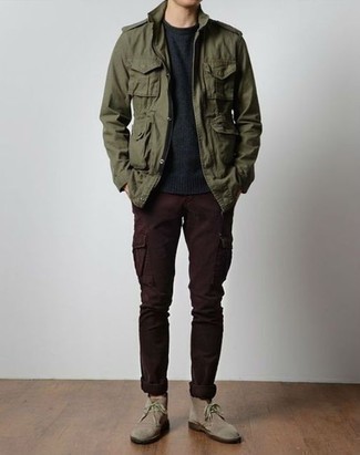 Wie Cargohose mit Chukka-Stiefel zu kombinieren – 118 Herren Outfits