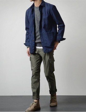 Wie Cargohose mit Chukka-Stiefel zu kombinieren – 118 Herren Outfits