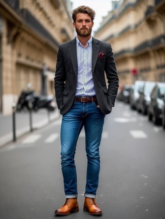 Wie Freizeitstiefel mit Businesshemdes zu kombinieren – 358 Herren Outfits