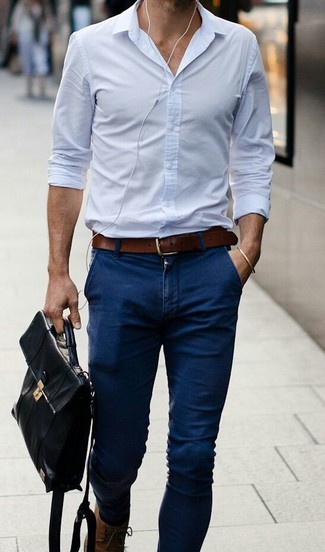 Wie Freizeitstiefel mit Businesshemdes zu kombinieren – 358 Herren Outfits