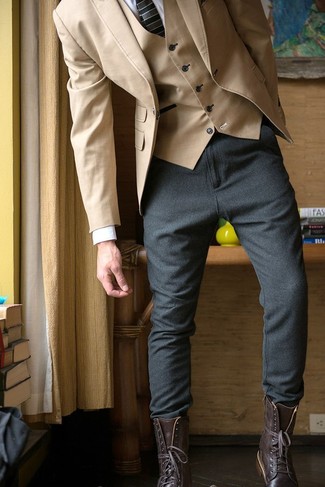 Wie Freizeitstiefel mit Businesshemdes zu kombinieren – 358 Herren Outfits