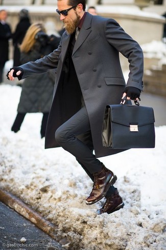 Wie Freizeitstiefel mit Businesshemdes zu kombinieren – 77 Herren Outfits kalt Wetter