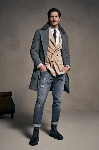 Wie Freizeitstiefel mit Businesshemdes zu kombinieren – 358 Herren Outfits