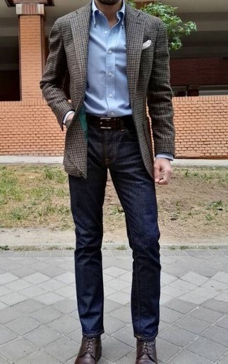 Wie Freizeitstiefel mit Businesshemdes zu kombinieren – 358 Herren Outfits