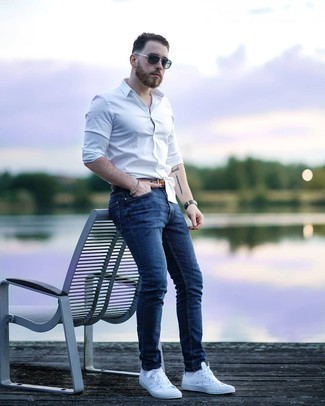Dunkelgraues Perlen Armband kombinieren – 231 Herren Outfits