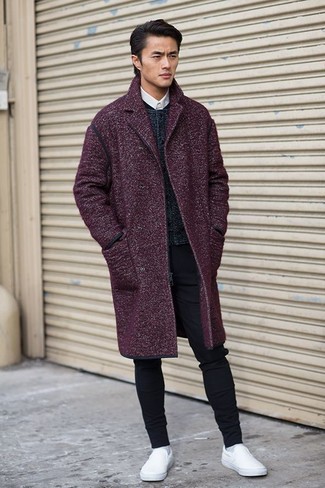 Welche enge Jeans mit dunkelgrauer Strickjacke zu tragen – 36 Herren Outfits