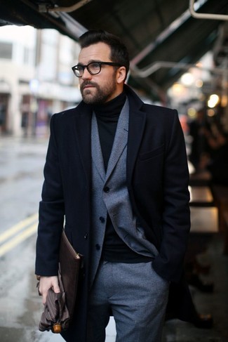 Dunkelgrauen Wollanzug mit Karomuster kombinieren – 53 Herren Outfits