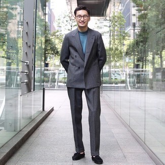 Dunkelgrauen Wollanzug mit Karomuster kombinieren – 53 Herren Outfits