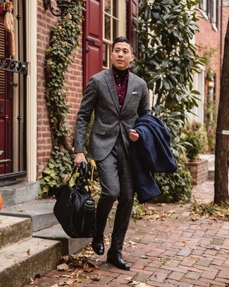 Dunkelgrauen Wollanzug mit Karomuster kombinieren – 53 Herren Outfits