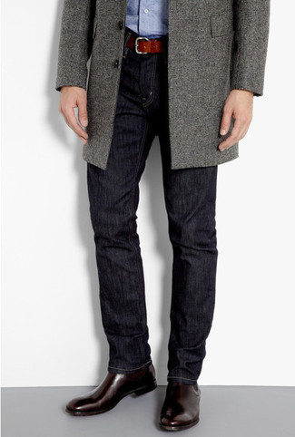 Dunkelgrauen Überzug kombinieren – 2000+ Herren Outfits