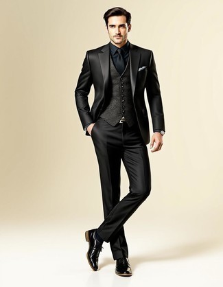 Welche Westen mit dunkelgrauen Businesshemdes zu tragen – 33 Herren Outfits