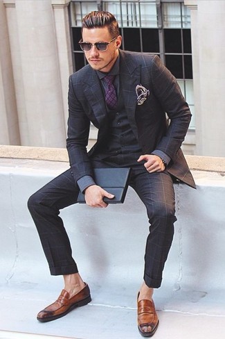 Welche Westen mit dunkelgrauen Businesshemdes zu tragen – 33 Herren Outfits