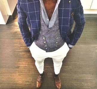 Welche Westen mit dunkelgrauen Businesshemdes zu tragen – 33 Herren Outfits