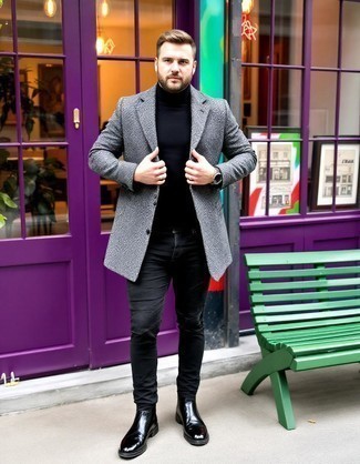 Welche Mäntel mit dunkelgrauer Jeans zu tragen – 236 Herren Outfits