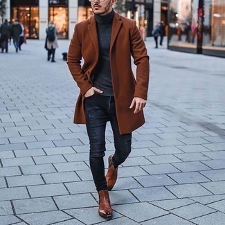 Welche Mäntel mit dunkelgrauer Jeans zu tragen – 236 Herren Outfits