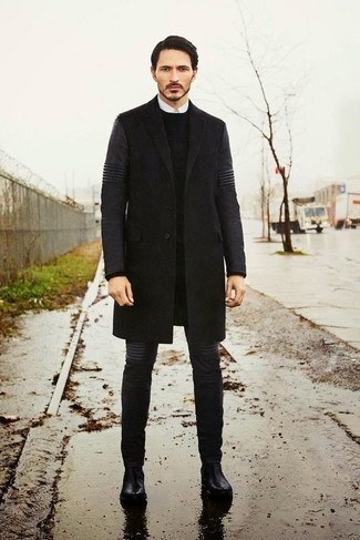 Welche Mäntel mit dunkelgrauer Jeans zu tragen – 236 Herren Outfits