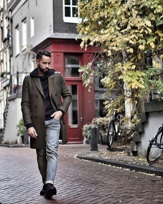 Welche Mäntel mit dunkelgrauer Jeans zu tragen – 236 Herren Outfits