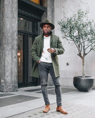 Welche Mäntel mit dunkelgrauer Jeans zu tragen – 236 Herren Outfits