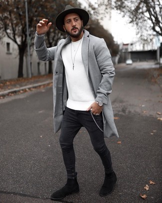 Welche Mäntel mit dunkelgrauer Jeans zu tragen – 236 Herren Outfits