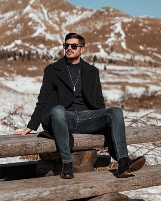 Welche Mäntel mit dunkelgrauer Jeans zu tragen – 236 Herren Outfits