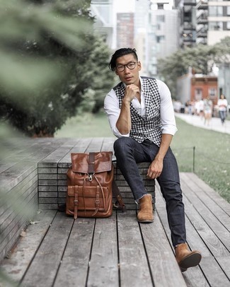 Welche Westen mit dunkelgrauer Jeans zu tragen – 19 Herren Outfits