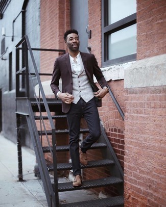 Welche Westen mit dunkelgrauer Jeans zu tragen – 19 Herren Outfits
