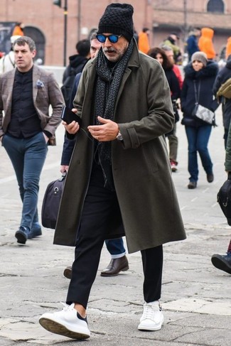 Welche Chinohosen mit dunkelgrauen Mantels zu tragen – 597+ Herren Outfits