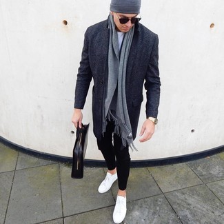 Welche Chinohosen mit dunkelgrauen Mantels zu tragen – 597+ Herren Outfits