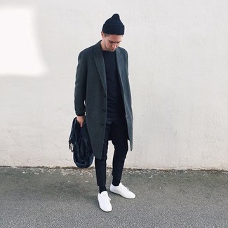 Welche Chinohosen mit dunkelgrauen Mantels zu tragen – 597+ Herren Outfits
