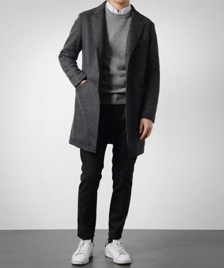 Welche Chinohosen mit dunkelgrauen Mantels zu tragen – 597+ Herren Outfits