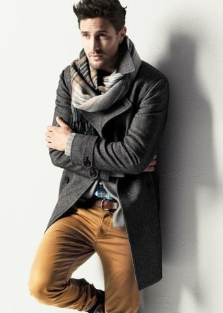 Welche Chinohosen mit dunkelgrauen Mantels zu tragen – 597+ Herren Outfits