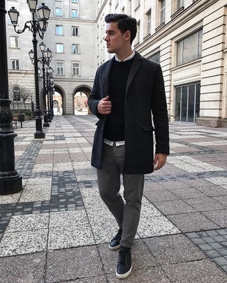 Welche Chinohosen mit dunkelgrauen Mantels zu tragen – 597+ Herren Outfits